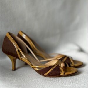 Cole Haan Brown and Tan Heels